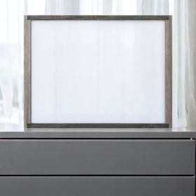 Jehoram Gray Finish Mirror