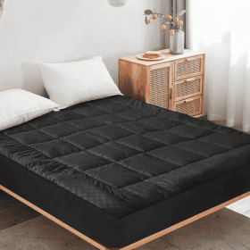 Solid-color Embossed Mattress Bedspread (Option: White-Full)