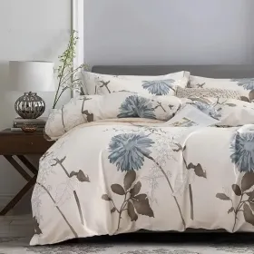 3pieces Comforter Set King Comforter X1 Pillowcasex2 Extremely Diverse Styles (Option: Elegant Floral)